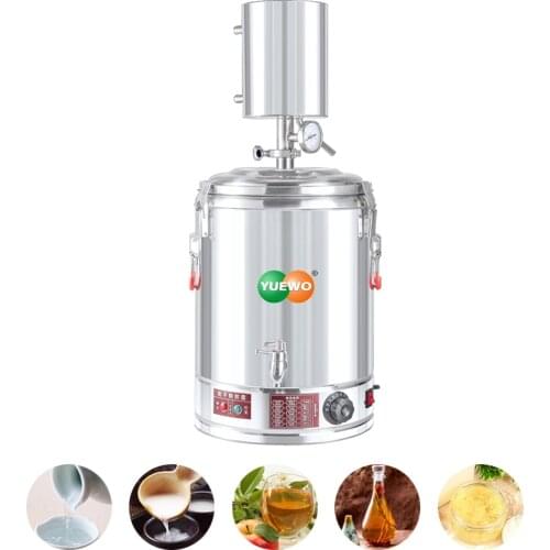 220V Automatic Electric Heating Alcohol Distiller Moonshine Still Alembic Spirits Wine Making Boiler with Water Pump for Whisk