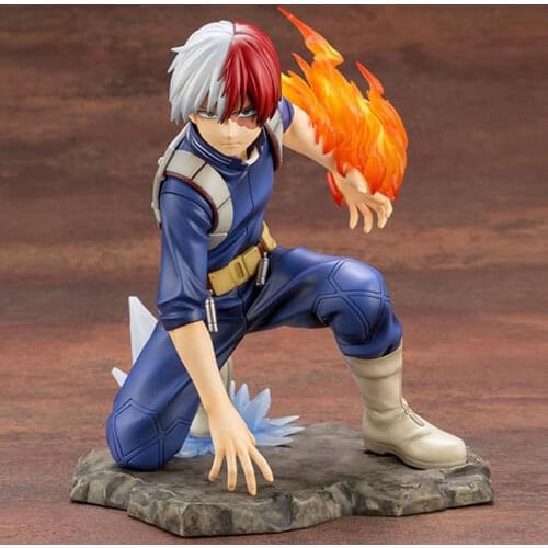 17CM Japanese Anime My Hero Academia Todoroki Shoto Midoriya Izuku Model Figure Action Toys Ornaments Doll Adult Kids Decor Gift