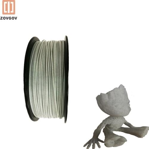 ZOVGOV Marble Like White PLA 3D Filament Fila 1.75mm 1kg Rock 3D Printing Materials Durable asas