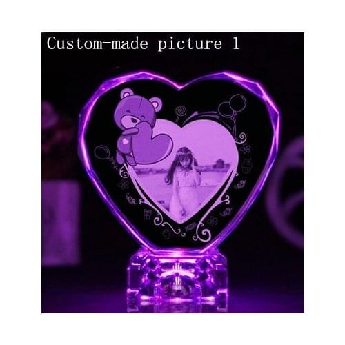 CRYSTAL INSIDE CARVING DECORATION GIFT VALENTINE DAY GIFT GIRLS 7001