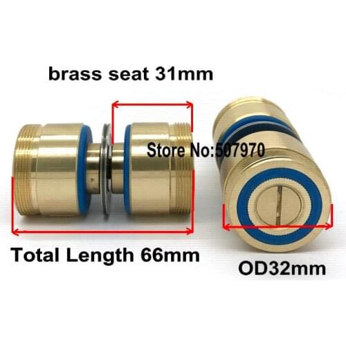 Brass Seat Pulley Roller Guide Wheel Assembly Double Side 070 OD32*L66mm for EDM Wire Cut Machine