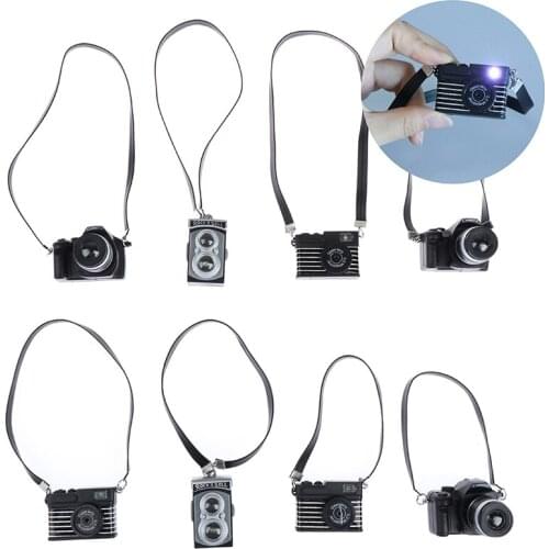 1:12 Dollhouse Miniature Mini Belt Camera Model Doll Accessories Decoration Toys for Baby Children