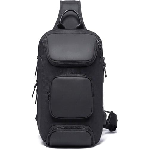 Men Shoulder Bag Crossbody Oxford Cloth Daily Sling Chest Portable Anti Theft Multifunctional School Outdoor Sports Travel