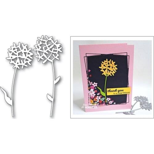 Dandelions Thanksgiving Flower 2020 New Metal Cutting Dies for Scrapbooking and Card Making Decoration Embossing Craft No Stamps