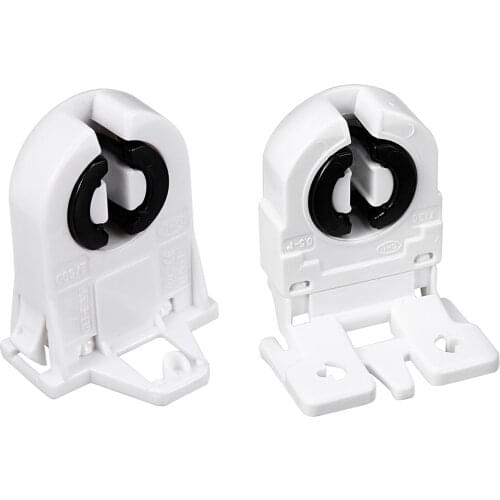 Uxcell 2-10pcs 2A T8 Socket G13 Base Fluorescent Lamp Holder Light Accessory Parts White