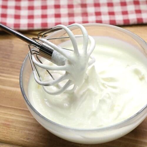 Semi-automatic Egg Beater 304 Stainless Steel Egg Whisk Manual Hand Mixer Self Turning Egg Stirrer Kitchen Accessories Egg Tools