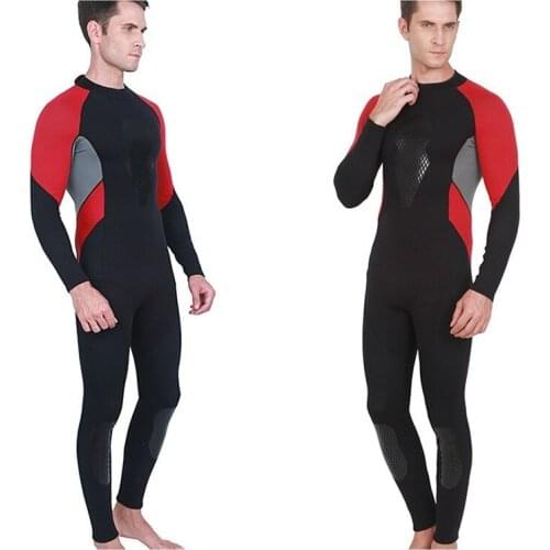 Profession Men Full Body Wetsuit 3mm Men Neoprene Long Sleeves Dive Suit Perfect for Swimming Scuba Diving Snorkeling Surfing