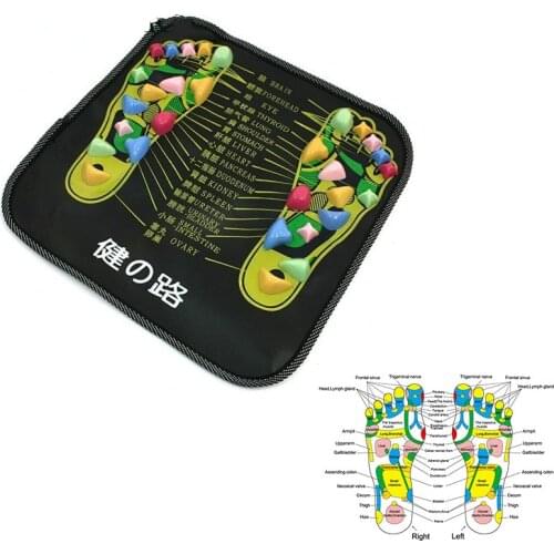 Reflexology Walk Stone Foot Leg Pain Relieve Relief Walk Massager Mat Health Care Acupressure Mat Pad massageador