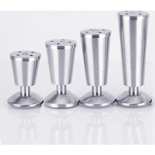 1/4PCS Adjustable Furniture Legs Replacement Metal For Cabinet Sofa Table Beds TV Stands Support Foot Cup Hairpin Foot