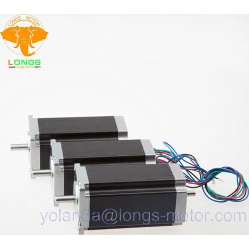 3PCS Nema23 Stepper Motor 23HS9430B 57BYGH 425oz-in 115mm 3A Dual shaft CNC Router Mill Laser Engraving