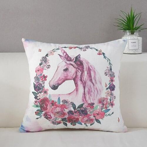 Cute Cartoon 3D Animal Pattern Pillow Cases Cotton Linen Home soft Decorative Cushion 45cm x 45cm Throw Pillow Covers