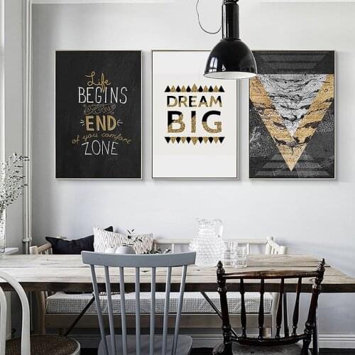 Nordic Black White art wall art Canvas posters Painting Prints Abstract geometricPictures for Living Room Morden Decor NO Frame