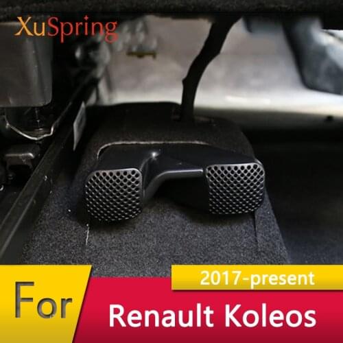 For Renault Koleos Kadjar 2017-2021 Rear Seat Air Conditioner Vent Outlet Protective Cover Trim Car Styling