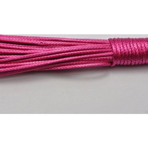 100 Yards Hot Pink Korean Waxed Cord String Thread 1mm for Bracelet Necklace