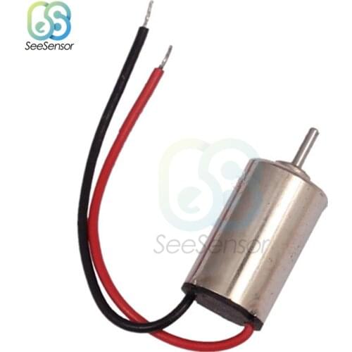 2Pcs DC 1.5V 3V Micro DC Motor 610 Hobby Gear Toy Motor High Speed Brushless DC Motor