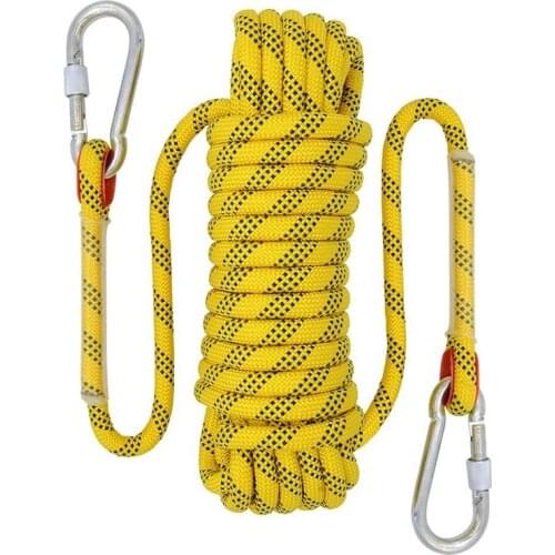 20M Outdoor Climbing Rope Diameter 12mm Outdoor Hiking Accessories High Strength Rope Safety Rope Lifeline Hiking Accessories Ye