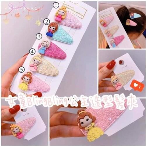 Girls frozen princess elsa anna Hair clip Childrens Doll Accessories Headdress Baby Accessories Girls Cards Baby gift