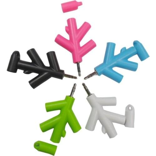 Audio Splitter Y Jack Male To 4 Female M/F 3.5mm Stereo Cable Adapter for Earphone Headphones Mobile Phone PC MP3 MP4