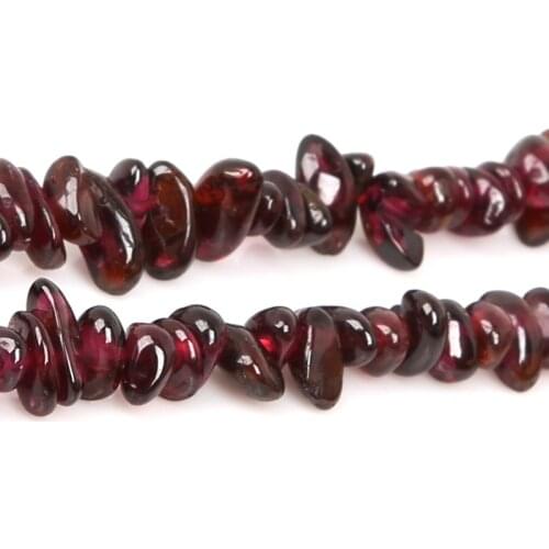 New Fashion Natural Stone Beads 5-6mm 88cm/bag Dark Red Garnet Irregular Bead Fit Diy Charm Bracelet Strand Free Shipping