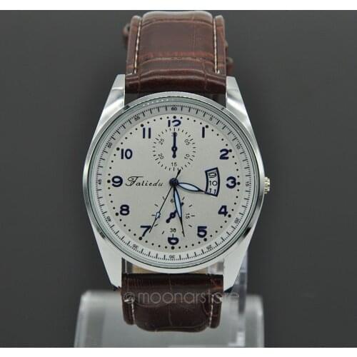 Luxury Men\\\s Watches Leather Band Male Analog Quartz Watch Men Fashion Casual Watch with Calendar relogio