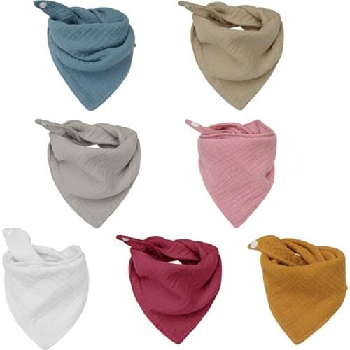 Baby kids Bibs Triangle Cotton Bandana Bibs Baby Boys Girls Bandana Feeding Smock Infant Burp Cloth Baby Saliva Towel Scarf