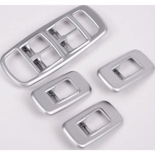 For Jaguar XEABS silver car door and window button panel cover decoration sticker