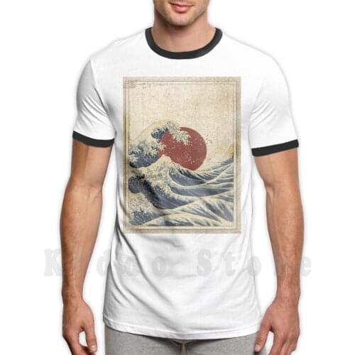 Kanagawa Wave T Shirt Men Cotton Cotton S-6Xl Kanagawa Wave Japanese Wave Lapps Anime Kanagawa Wave