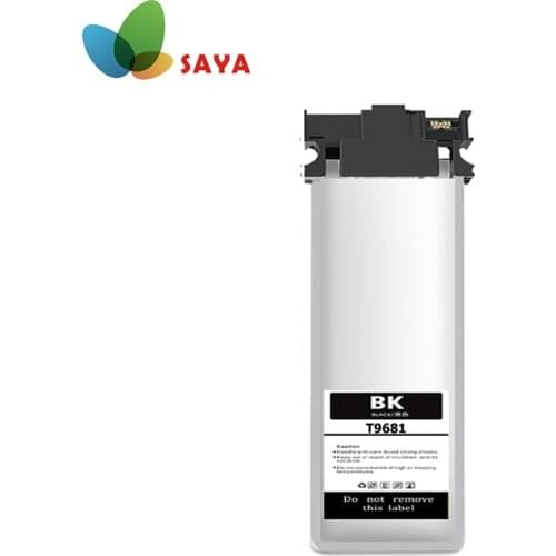 Saya Injet T9681 Black Ink Cartridge With Pigment Ink And Chip Compatible For Epson WorkForce Pro WF-M5299/M5799 printer