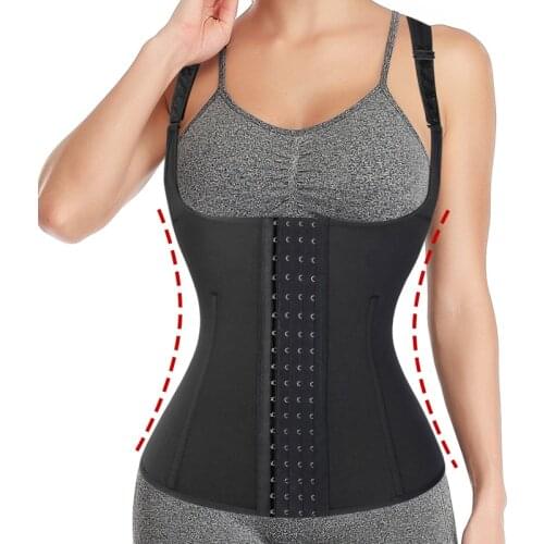 Women Steel Boned Body Shaper Waist Trainer Slimming Sheath Tummy Shaping Shapewear Workout Vest Underbust Cincher Corset Top