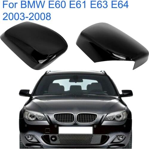 Car Rearview Mirror Cap Wing Side Mirror Cover Fit For BMW E60 E61 E63 E64 2003-2008