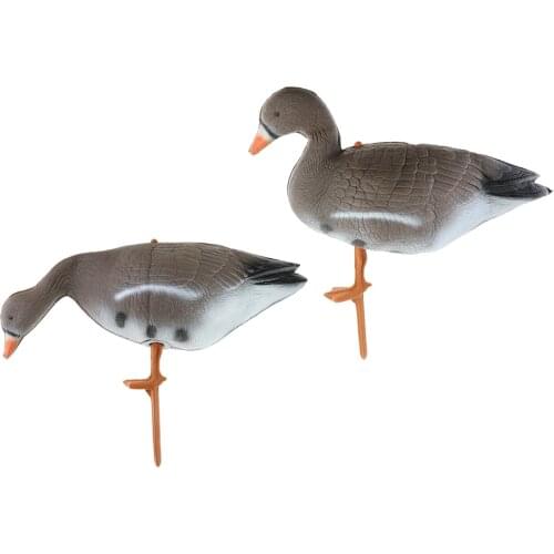 Lot 2 Outdoor Full Size Goose Hunting Decoy 3D Target Garden Lawn Decor