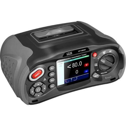CEM DT-6650 Fast high current loop test Multifunction Insulation Resistance Tester with 3.5inch TFT color LCD display