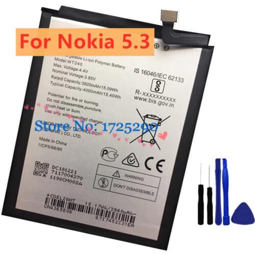 New Original High Quality WT240 4000mAh For Nokia WT240 Battery