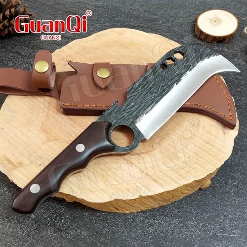 Stainless Steel Hammer Outdoor Knife Hunting Cleaver Forged Boning Knife Butcher Knife Multitool Tourist Knives Outdoor Cooking