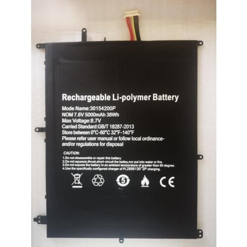 Genuine battery TH140A , HW-3487265 for Jumper EZbook 3L Pro (MB12) HW-3487265 38Wh 7.6V With 8-Wire Plug