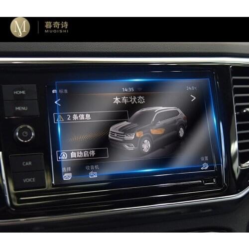 For Volkswagen Atlas 2019 Automotive interior GPS navigation film LCD screen Tempered glass protective film Anti-scratch 8 inch