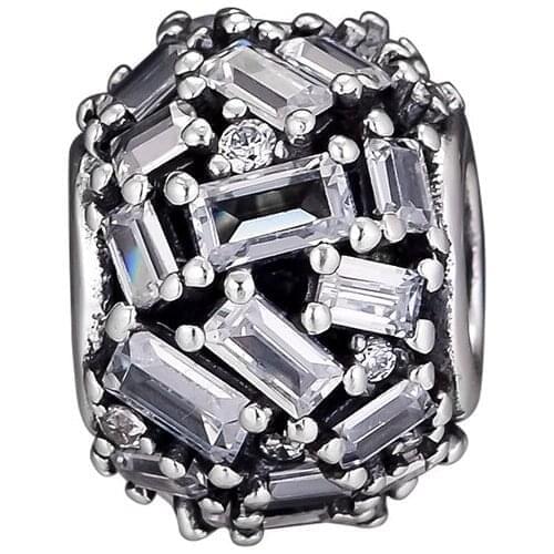 Genuine 925 Sterling Silver Chiselled Elegance Charm Beads Fits Original Pandora Bracelet trinket Jewelry for Women DIY Making