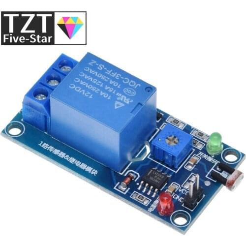 5V 12V Light Photoswitch Sensor Switch LDR Photoresistor Relay Module Light Detection Photosensitive Sensor Board For Arduino
