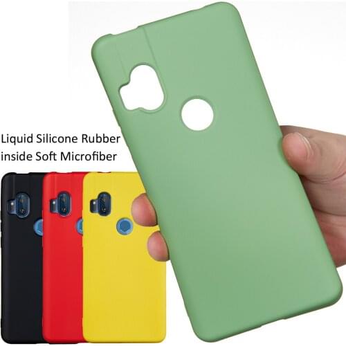 Liquid Silicone Case For Motorola One Hyper Soft Gel Rubber Protector Matte Cover