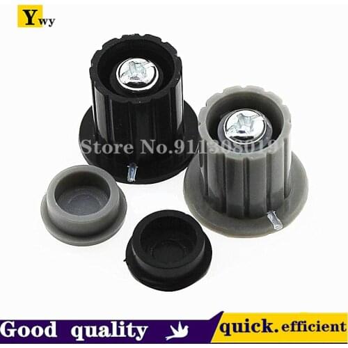 10PCS Gray/Black|Copper Core Knob Hat WXD3-13-2W WH5-1A WX14-12 Potentiometer Knob