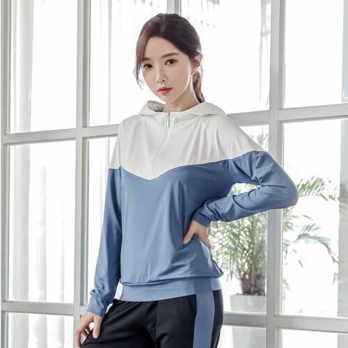 3XL Women Sport Shirt Loose Long Sleeve Hooded Hoodie Sweatshirt Running Jogger Fitness Gym Workout Casual Shirt Sportswear