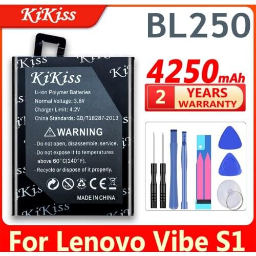 4250mAh BL250 Battery FOR Lenovo VIBE S1 S1c50 S1a40 Rechargeable Li-ion Built-in Mobile Phone Lithium Polymer Battery
