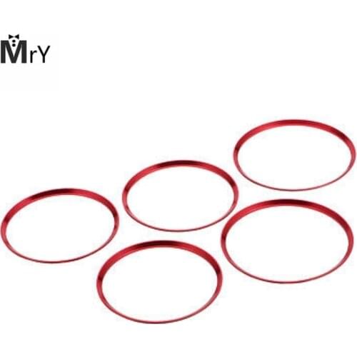 5Pcs Air Vent Outlet Ring Cover Trim Red For Mercedes Benz CLA C117 CLA180 CLA200 CLA250 X156 GLA GLA200