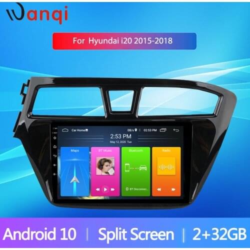 Android10 Car Radio Multimedia Player For 2015-2018 HYUNDAI I20 LHD 9 inch IPS2.5D Touchscreen GPS Navigation Head Unit NO DVD