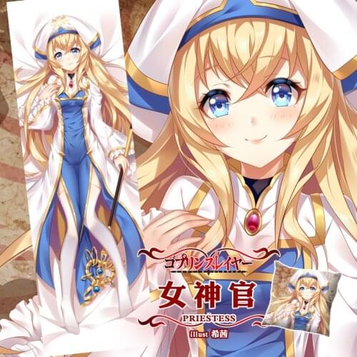 Anime Game Priestess Goblin Slayer Dakimakura Hugging Body Pillow Case Otaku Male Pillow Cushion Cover Cosplay Holiday Gift SM