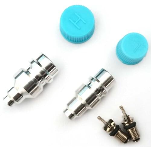Automotive Air Conditioning pipe valve core refrigerant seat/filling nozzle/Welding valve seat/high and low fluoride mouth valve