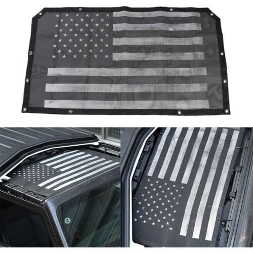 Car Top Sunshade Cover for Jeep Wrangler JL 2018 Roof Anti UV Sun Protection Mesh Net for Jeep JL Wrangler Accessories
