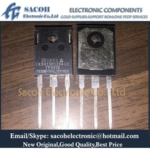 Free Shipping 10Pcs IXSH15N120AU1 IXSH15N120A IXSH15N120B IXSH15N120BD1 IXSH15N100 TO-247 15A 1200V Single IGBT Transistor