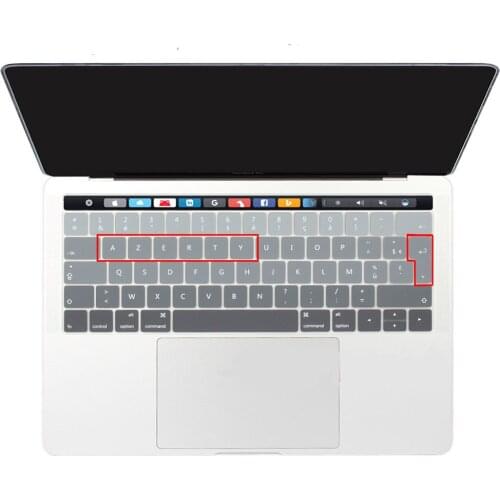 OVY keyboard Covers for Macbook Pro A1706 A1989 A2159 13 inch with Touch Bar and Touch ID clear TPU 2019 2018 keyboards cover