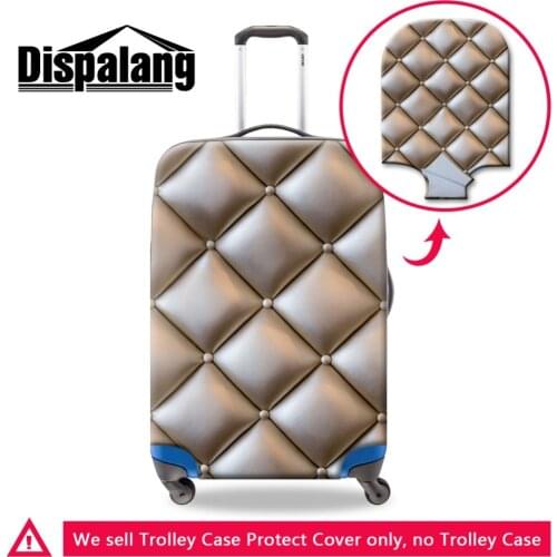 Dispalang 3D Print Geometric Logo Pattern on Suitcase Cover for Women Fashion Luggage Protective Covers Best Travel Accessories